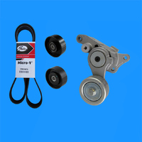 Drive Belt & Tensioner Assembly Kit suitable For Diesel Toyota Hiace KDH Series 1KD/2KD 2005 06 07 08 2009 2010 2011 2012 2013 2014 2015 2016 2017