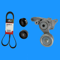Drive Belt & Tensioner Assembly Kit suitable For Diesel Toyota Hilux 1KD 2005 2006 2007 2008 2009 2010 2011 2012 2013 2014 2015