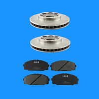 Front Brake Pads & Disc Rotors Kit  For Toyota Hiace & Commuter  2005 2006 2007 2008 2009 2010 2011 2012 2013 2014 2015 2016 2017 2018