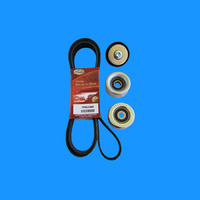 Drive Belt & Tensioner Idler Pulley kit Petrol suitable For Toyota Hiace 2005 06 07 2008 2009 2010 2011 2012 2013 2014 2015 2016 2017