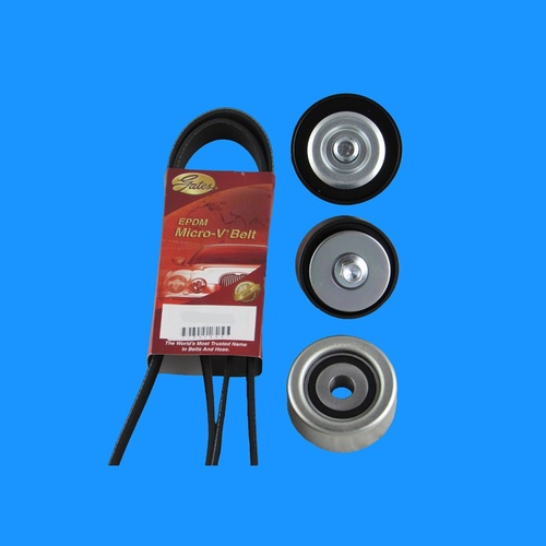 Drive Belt & Tensioner Idler Pulley Kit suitable For Diesel Toyota Prado KDJ150/KDJ155 11/2009-8/2015
